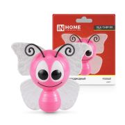 Ночник светодиодный NLA 15-BP-DS БАБОЧКА розовая с датчиком освещения 230В IN HOME