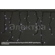 A-056AR WT СД гирлянда «бахрома» 5x0.6м 180LED белый,черный провод влагозащищен.