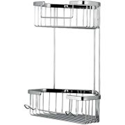 Полка д/ван. 2х ярус.угл.хром Frap F351-1