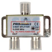 Делитель ТВ х 2 под F разъём 5-2500 МГц PROCONNECT, 05-6201-4
