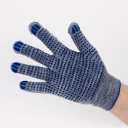 Перчатки 4 нитки с ПВХ Графит