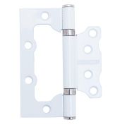 Петля без врезки 100х75х2,5 WW белый 2BB SAZAR