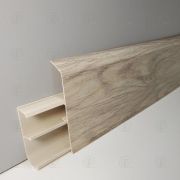 Плинтус со съемной панелью 2,2м  ROYCE 80 мм (304 Дуб Буланый)