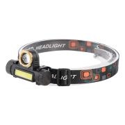 Фонарь аккумуляторный налобный  3 Вт LED+ 3 Вт COB, черный, SBF-HL038 Smartbuy