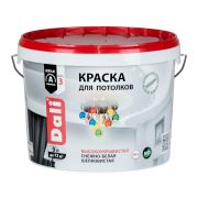 Краска акриловая д/потолка белоснеж. 9 л Dali
