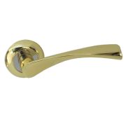 Ручка дверная раздельная H-0410 золото Сазар