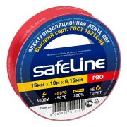 Изолента ПВХ 15мм*10м*150мкм красная Safelin 9357