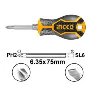 ОТВЕРТКА ДВУХСТОРОННЯЯ 6,35*75ММ INGCO AKISD0202