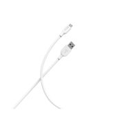 Кабель для зарядки и передачи данных S01 MicroUSB белый, 2.4А, 1 м, Smartbuy