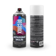 Аэрозольная эмаль универсальная белая глянцевая 400мл DECORIX 0101-21