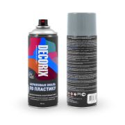 Аэрозольная эмаль по плаcтику серый 520 мл DECORIX