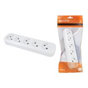 Колодка розеточная 5 гн. 2П б/з 10А 250В белая TDM SQ1806-0034