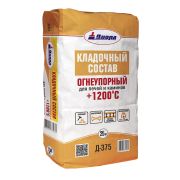 Кладочный состав для печей и каминов +1200t Д-375 10кг. ДИОЛА