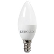 Лампа СД EUROLUX LL-E-C37-6W-230-2,7K-E14