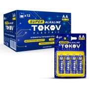 Батарейка алкалиновая LR6/AA  TOKOV ELECTRIC