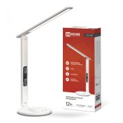 Светильник наст. СД PLUS ССО-18Б 12Вт 3000-6500К 600Лм сенсор, с беспроводной зарядкой, часы, темпер