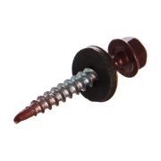 Саморез кровельный красное вино 4,8х35, сверло/шайба