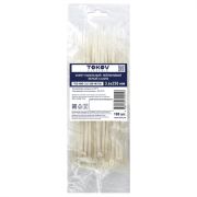 Хомут кабельный нейлоновый бел. 3.6х250 (уп.100шт) TOKOV ELECTRIC