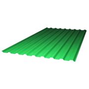 Шифер прозрачный Пластиклюкс-МП-20-У стандарт зеленый 1,15*2м