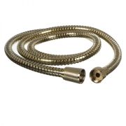 ШЛАНГ Д/ДУША MELODIA STANDARD GOLD 1/2«*1/2» НЕРЖ. D14ММ, L150СМ, 2-Й ЗАЖИМ MKP20317BL