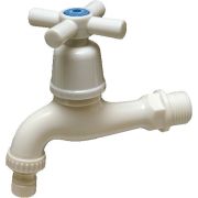 КРАН ПЛАСТИКОВЫЙ ВОДОРАЗБОРНЫЙ БЕЛЫЙ 20613