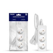 Удлинитель 3х3м без заземл. 10А 2х0.75 TOKOV ELECTRIC