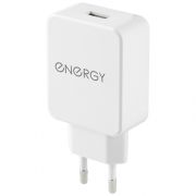 Сетевое ЗУ Energy ET-33, 2 USB разъёма, 2,1А, цвет - белый