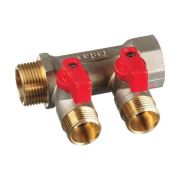 Коллектор с 2-мя шар.кран.на 3/4*1/2