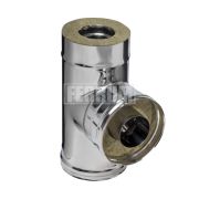 Сэндвич-тройник 90° (430/0,5 мм+оцинк.) Ф115/200 FERRUM