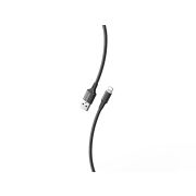 Кабель для зарядки и передачи данных S14 Lightning черный, 3 А, 2 м, Smartbuy