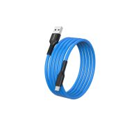 Кабель для зарядки и передачи данных S21 MicroUSB синий, 2.4 А, сил., 1 м, Smartbuy