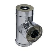 Сэндвич-тройник 90° (430/0,5 мм+нерж) Ф115/200 FERRUM