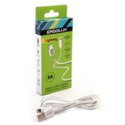 Кабель USB-Lightning, 3А, 1,2м, Белый, Зарядка+Передача данных 15097