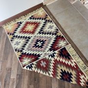 КОВРИК ХЛОПКОВЫЙ 60*120 KILIM GOLD БЕЖ-КРАС 57731