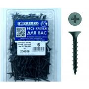 Саморез оксид потайной крупный шаг 3,5*55 (200 шт EC) НАКРЕПКО 200708