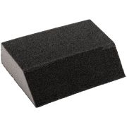 Губка шлиф. угловая, алюминий-оксидная, 100х70х25 мм, сред.жесткость Р 180
