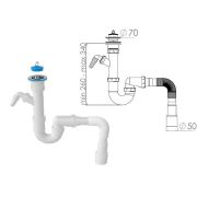 Сифон для кухни 1 1/2