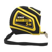 Рулетка 5 м/19 мм  Quadro Stopper Профи, автофиксация Biber 40135