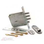 Замок врезной БИФ ЗВ2*3 (ф18мм. с задвижкой лат.кл)