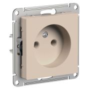 AtlasDesign Розетка 16А без заземл. без шторок песочный SE ATN001241