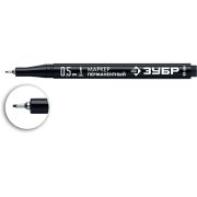 Маркер перманентный экстратонкий Зубр МП-50 Black 06321-2