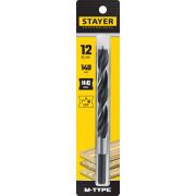 Сверло спир. по дереву 12х140мм Stayer 2942-140-12