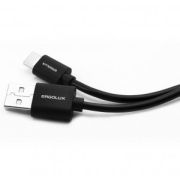 Дата-кабель USB(A)шт. - Type-Cшт. ERGOLUX ELX-CDC02P-C02 ПРОМО 2А 1м, черный, пакет