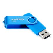 Флеш-диск 16 GB SMARTBUY Twist USB 2.0, синий, SB016GB2TWB