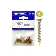 Универсальный шуруп желтый 4х16 30 шт НАКРЕПКО 103317