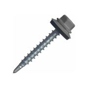 Саморез кровельный серый графит 4,8х70, сверло/шайба RAL7024