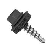 Саморез кровельный серый графит 5,5х25, сверло/шайба RAL7024