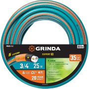 Шланг поливочный  3/4″ 25 м, 30 атм, пятислойный GRINDA EXPERT 5