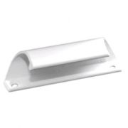 Ручка балконная полимер., алюм.БЕЛЫЙ (Ракушка)