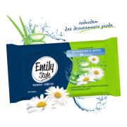 Влажные салфетки универсальные 15шт Ромашка и Алоэ Emily Style